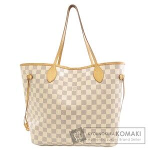 Louis Vuitton Neverfull Tote Bag Damier Canvas Gold